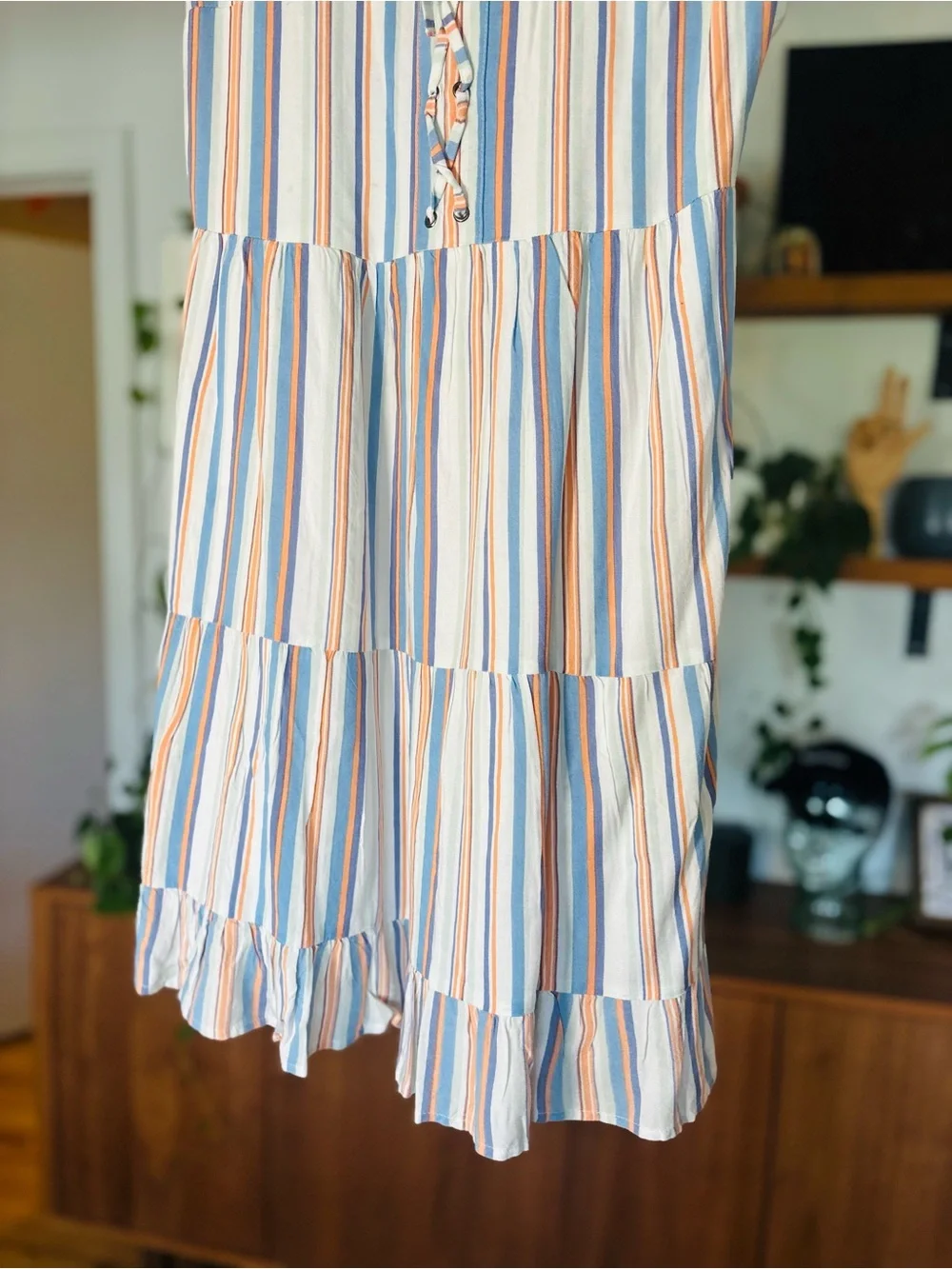 Marilou Wolfe Striped Summer Dress – Size M - Picture 3 of 7